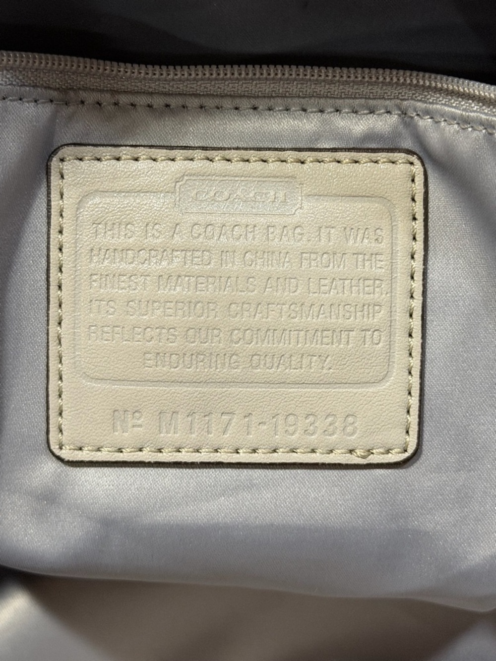 Coach Kristin Signature Dome Sequin Satchel Shoulder Bag #19338 - Picture 10 of 10